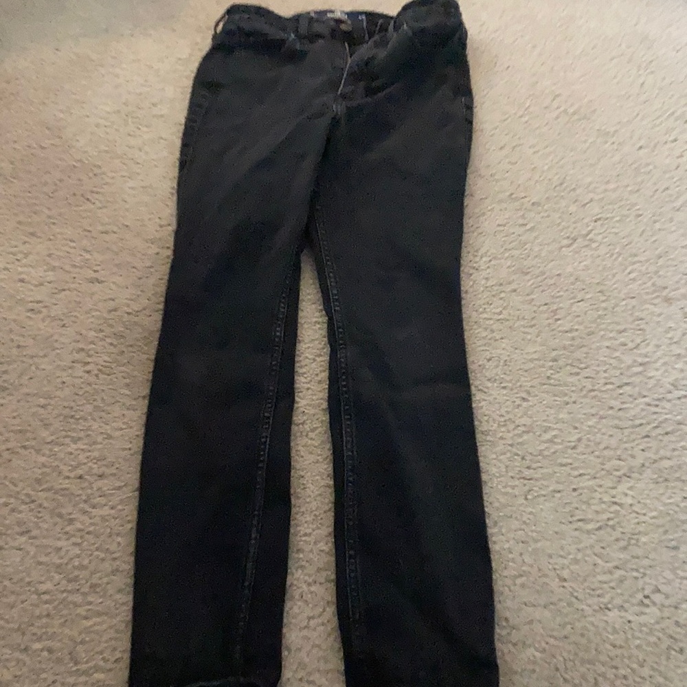 Hollister Ultra High Rise Super Skinny Black Jeans Size 1S, W:25, L:26